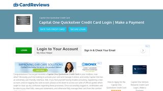 Capital One Quicksilver Credit Card Login | Make a Payment