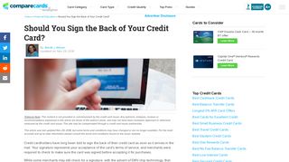 Should You Sign the Back of Your Credit Card? | CompareCards