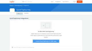 QuickTapSurvey Integrations | Zapier