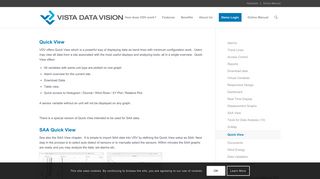 Quick View - Vista Data Vision