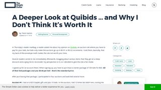 A Deeper Look at Quibids ... and Why I Don't Think It's Worth It - The ...
