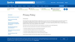 Privacy Policy - Quidco