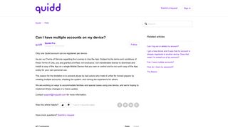 Can I have multiple accounts on my device? – Quidd