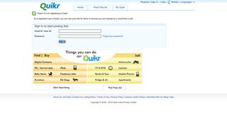 Register Quikr