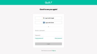 Log in - Quill.org — Interactive Writing and Grammar