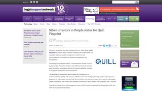 Silver investors in People status for Quill Pinpoint | Legal Support ...