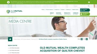Old Mutual Wealth completes acquisition of Quilter Cheviot