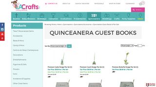 Quinceanera Guest Books & Pen Sets - LACrafts.com