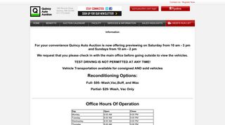 Quincy Auto Auction Information | MA Auto Dealer Auctions
