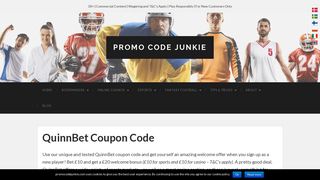 QuinnBet Coupon Code I Bet £10 - Get £20 + 25 ... - Promo Code Junkie