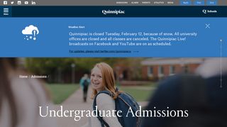 Undergraduate Admissions | Quinnipiac University