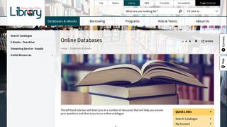 Online Databases - Quinte West Library