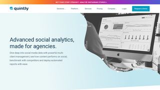 Advanced social media analytics & benchmarking for agencies | quintly