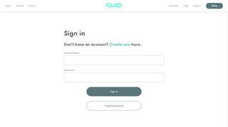 Sign In - quip | Perfect Oral Care. Delivered