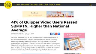 41% of Quipper Video Users Passed SBMPTN, Higher than National ...