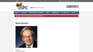 Canadian Science Policy Centre | Remi Quirion
