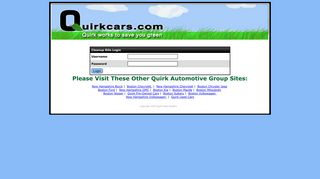 Quirk | Clean Up ROs | Login | Quirk Auto Dealers