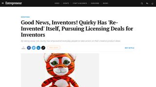 Good News, Inventors! Quirky Has 'Re-Invented' Itself, Pursuing ...