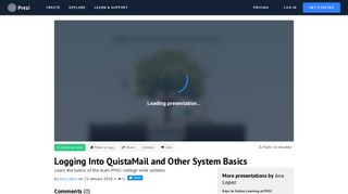 Logging Into QuistaMail and Other System Basics by Ana Lopez on Prezi