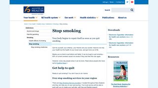 Stop smoking | Ministry of Health NZ