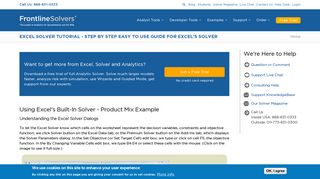 Excel Solver Tutorial - Step by Step Easy to use guide for Excel's ...