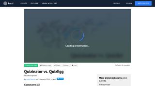 Quizinator vs. QuizEgg by Julie Gerrits on Prezi