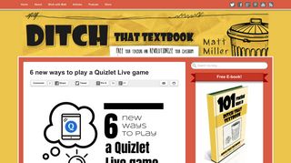 6 new ways to play a Quizlet Live game | Ditch That Textbook