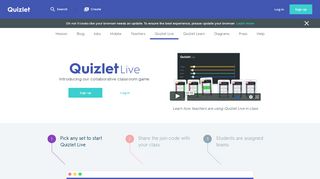 Quizlet Live Classroom and Learning Game | Quizlet