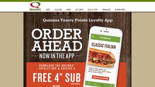 Quiznos Toasty Points - Quiznos Coupons, Quiznos Loyalty Program ...