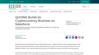 QUOINE Builds its Cryptocurrency Business on Salesforce