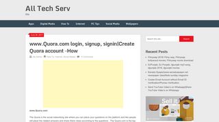 www.Quora.com login, signup, signin|Create Quora account -How - All ...