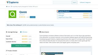 Quore Reviews and Pricing - 2019 - Capterra