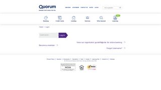 Log in page | Quorum