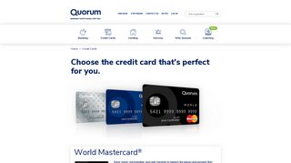 Quorum Credit Cards: Super low rates with Mastercard cardholder ...