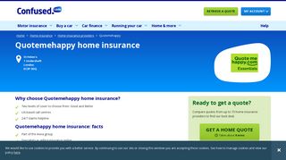 Quotemehappy home insurance - Compare with Confused.com