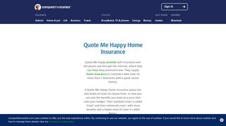 Quote Me Happy Home Insurance | comparethemarket.com