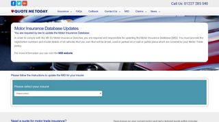 Motor Insurance Database Update | Quote Me Today