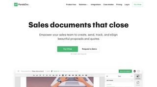 PandaDoc - Sales Documents That Close - Proposals, Quotes ...