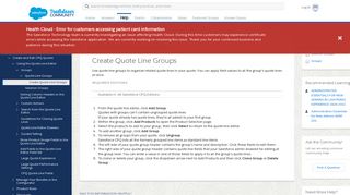 Create Quote Line Groups - Salesforce Help