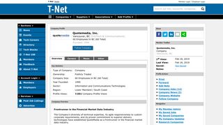Quotemedia, Inc. Profile on T-Net