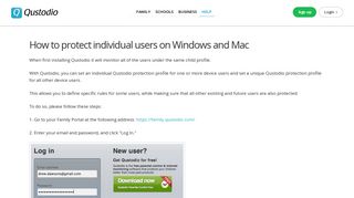 How to protect individual users on Windows and Mac - Qustodio