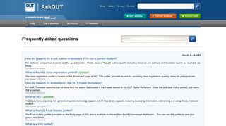 QUT Virtual - Find Answers