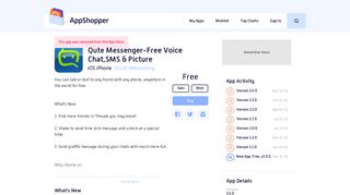 App Shopper: Qute Messenger-Free Voice Chat,SMS & Picture (Social ...