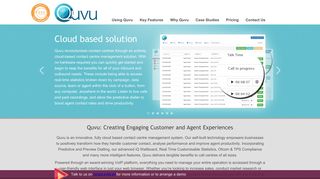 Cloud Based Contact Centre Management System - Quvu UK