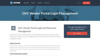 QVC Vendor Portal Login Management - Team Password Manager