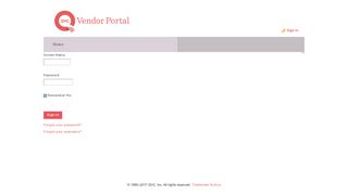 Home - Vendor Portal