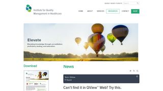 QView - Elevate | IQMH News
