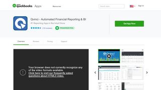 Qvinci - Automated Financial Reporting & BI | QuickBooks App Store