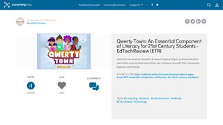 Qwerty Town: An Essential Component of Literacy for 21st Century ...