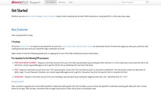 Get Started - QwickPAY Support - QwickPAY.com